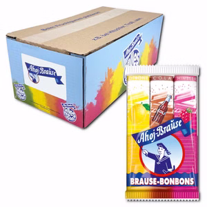 Frigeo Ahoj-Brause Brause-Bonbon-Stangen 3er Pack, vegane Brausebonbons, 36 Packungen Frigeo Ahoj-Brause Brause-Bonbon-Stangen 3er Pack, vegane Brausebonbons, 36 Packungen Bild 1