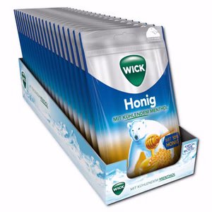 Wick Honig, Halsbonbon, 20 Beutel je 72g Bild 1