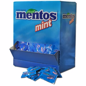 Mentos Mint Duo Kaubonbon im Dispenser, 250 Doppel-Packungen Mentos Mint Duo Kaubonbon im Dispenser, 250 Doppel-Packungen Bild 1