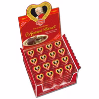 Reber Mozart-Herzen, Pralinen, Schokolade, 96 Stück Reber Mozart-Herzen, Pralinen, Schokolade, 96 Stück Bild 1