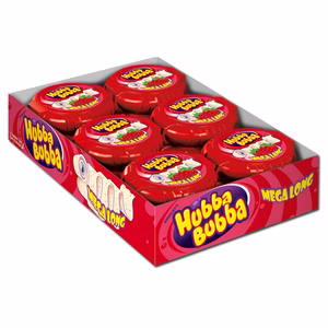 Wrigleys Hubba Bubba Bubble Tape Strawberry, Kaugummi, 12 Rollen Bild 1