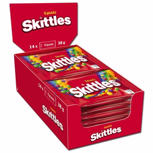 Skittles Fruits 38g, Bonbons, Dragees, 14 Beutel Bild 1