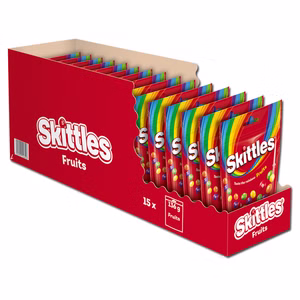 Skittles Fruits, Bonbons, Dragees, 15 Beutel je 136g Bild 1
