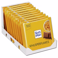 Ritter Sport Knusperflakes, Schokolade, 10 Tafeln je 100g Ritter Sport Knusperflakes, Schokolade, 10 Tafeln je 100g Bild 1