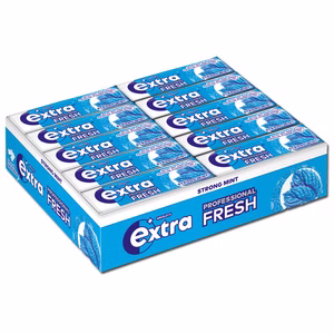 Wrigleys Extra Professional Fresh Strong Mint Dragee, 30 Packungen Bild 1