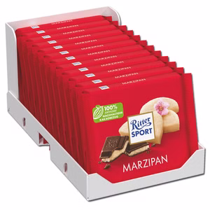 Ritter Sport Marzipan, Schokolade, 12 Tafeln je 100g Bild 1