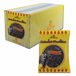 Rexim Salmiak Pastillen, Lakritz, 16 Beutel je 200g Rexim Salmiak Pastillen, Lakritz, 16 Beutel je 200g Bild 1