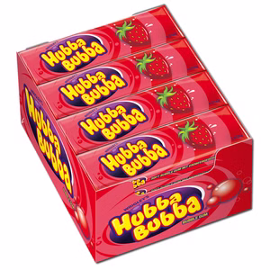 Wrigleys Hubba Bubba Strawberry Kaugummi 20 Packungen Bild 1
