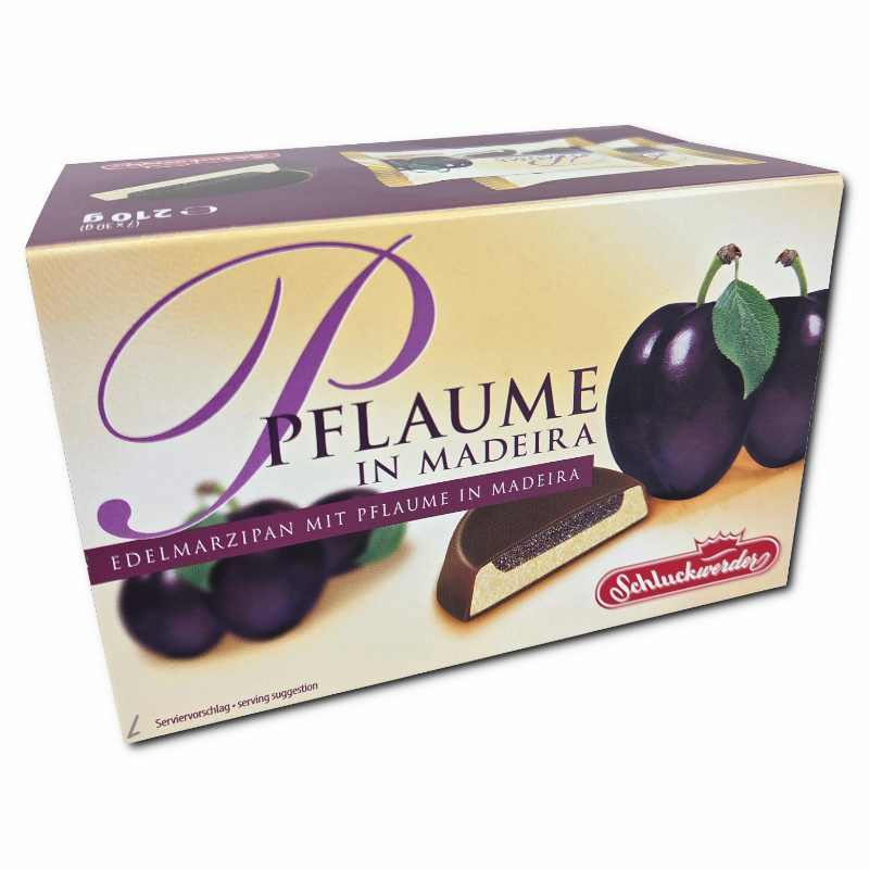 Schluckwerder Pflaume in Madeira, Marzipan, 210g Schluckwerder Pflaume in Madeira, Marzipan, 210g Bild 2