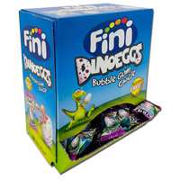 Fini Dino-Eggs Kaugummi flüssig gefüllt, 200 Stück Fini Dino-Eggs Kaugummi flüssig gefüllt, 200 Stück Bild 1