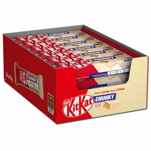 Nestle KitKat Chunky White, Schokolade, 24 Riegel Bild 1