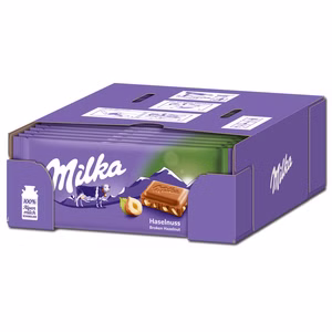 Milka Haselnuss Schokolade 24 Tafeln je 90g Bild 1