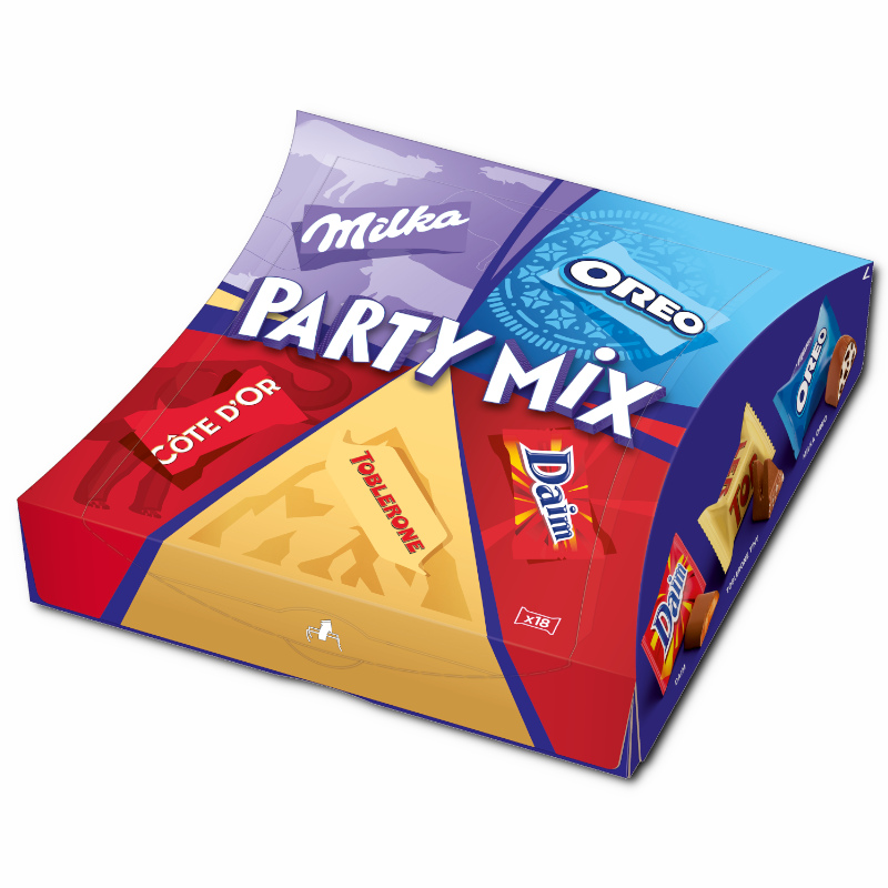 Milka Party Mix, Mini Schokoladen-Riegel, 143g Packung Milka Party Mix, Mini Schokoladen-Riegel, 143g Packung Bild 2