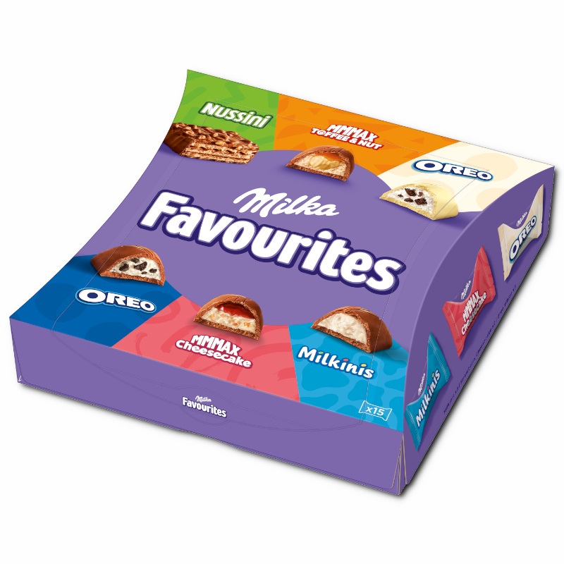 Milka Favourites, gefüllte Schokolade, 141g Packung Milka Favourites, gefüllte Schokolade, 141g Packung Bild 2