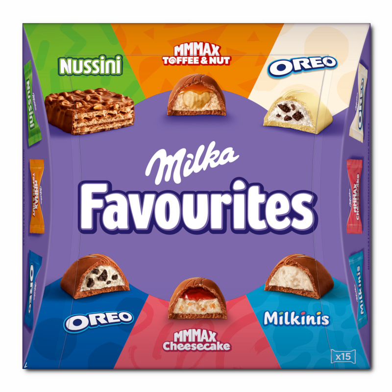 Milka Favourites, gefüllte Schokolade, 141g Packung Milka Favourites, gefüllte Schokolade, 141g Packung Bild 3
