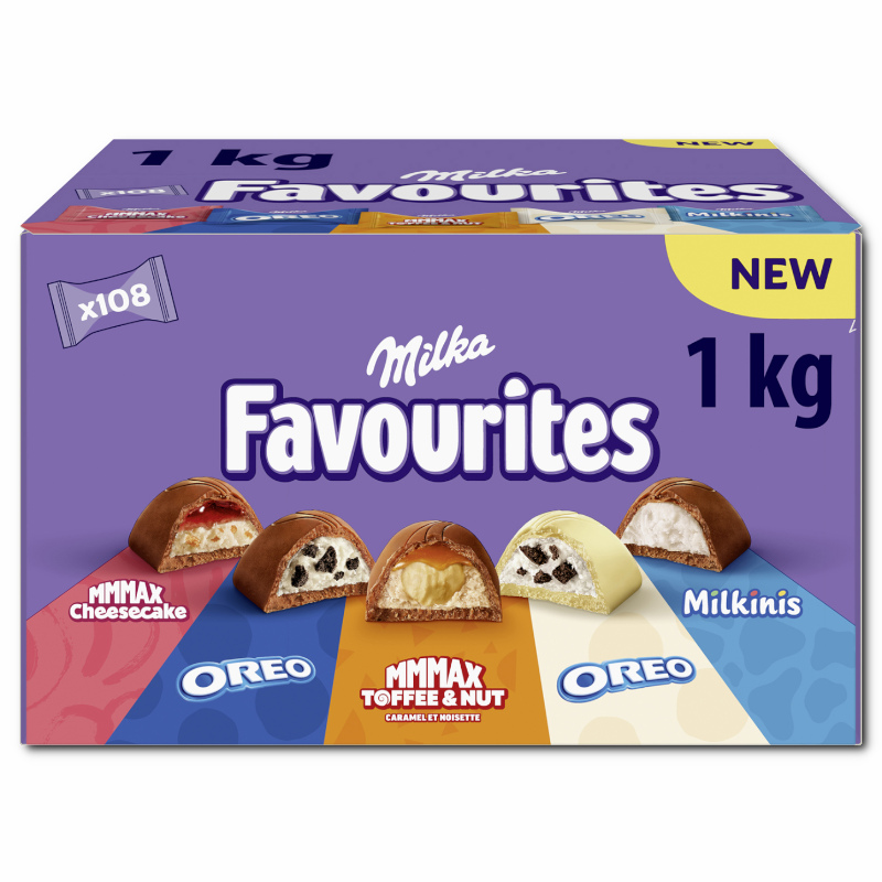 Milka Favorites, gefüllte Schokolade, Gastropack 1kg Milka Favorites, gefüllte Schokolade, Gastropack 1kg Bild 2