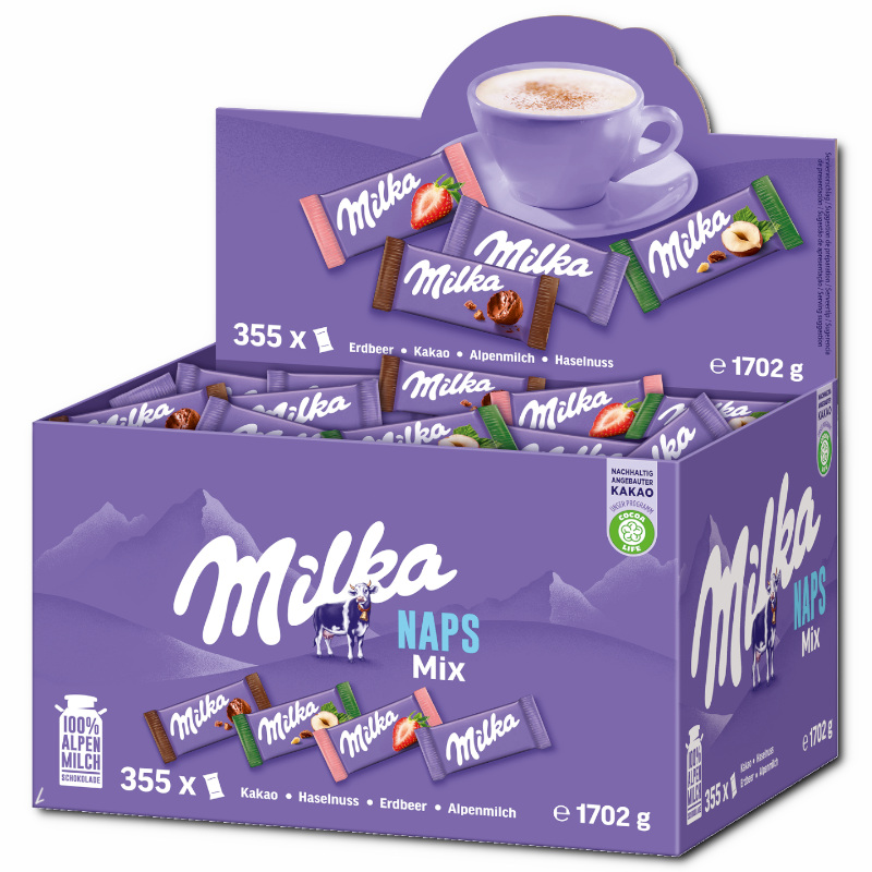 Milka Naps Mix Schokolade Gastropack 1,7 kg Milka Naps Mix Schokolade Gastropack 1,7 kg Bild 2
