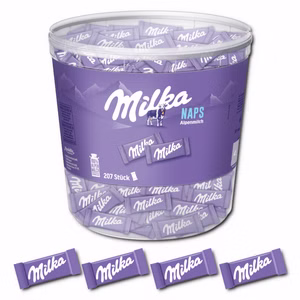 Milka Naps Alpenmilch Schokolade 1 kg Dose Milka Naps Alpenmilch Schokolade 1 kg Dose Bild 1