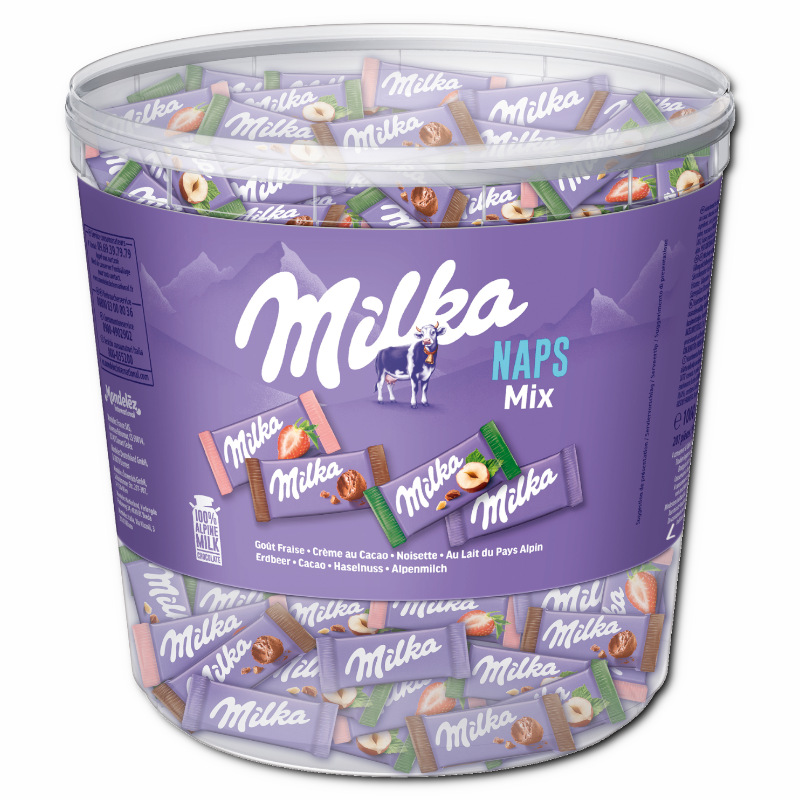 Milka Naps Mix Schokolade 1 kg Dose Milka Naps Mix Schokolade 1 kg Dose Bild 2