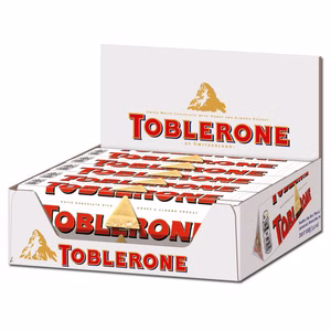 Toblerone Weiss, Riegel, Schokolade, 20 Stück je 100g Toblerone Weiss, Riegel, Schokolade, 20 Stück je 100g Bild 2