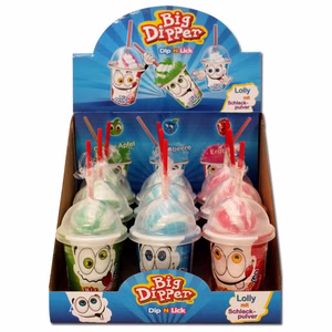 Big Dipper Lolly mit Brausepulver, Lutscher, 9 Stück Bild 1