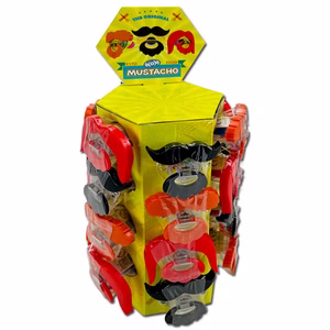 Mustacho Lutscher mit Schnurrbart 24 Stück je 15g Mustacho Lutscher mit Schnurrbart 24 Stück je 15g Bild 1