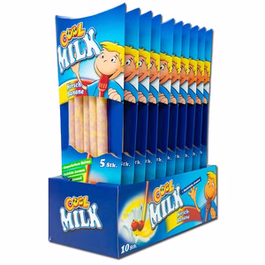 Cool Milk, Milch-Trinkhalme Kirsch-Banane, 10 Packungen je 30g Cool Milk, Milch-Trinkhalme Kirsch-Banane, 10 Packungen je 30g Bild 1