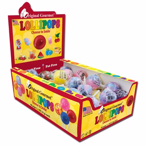 Gourmet Lollipops, Lutscher-Mischung, 48 Stück je 31g Gourmet Lollipops, Lutscher-Mischung, 48 Stück je 31g Bild 1