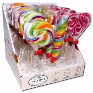 Rummellutscher Mix, bunte Lollis, 24 Stück je 30g Rummellutscher Mix, bunte Lollis, 24 Stück je 30g Bild 1