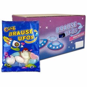 Cool Brause Ufos, saure Brauseoblaten, 21 Beutel je 39g Cool Brause Ufos, saure Brauseoblaten, 21 Beutel je 39g Bild 1