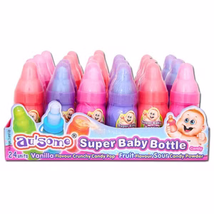 Super Baby Bottle Zuckerkomprimat Lolly, Brausepulver 24 Stk Bild 1