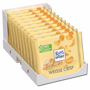 Ritter Sport Weiss Crisp, Schokolade, 10 Tafeln je 100g Bild 1