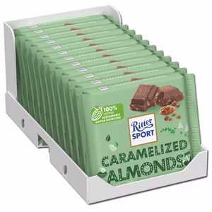 Ritter Sport Gebrannte Mandel, Schokolade, 12 Tafeln je 100g Bild 1
