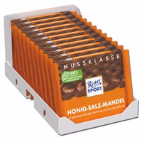 Ritter Sport Honig-Salz-Mandel, Schokolade, 11 Tafeln je 100g Ritter Sport Honig-Salz-Mandel, Schokolade, 11 Tafeln je 100g Bild 1