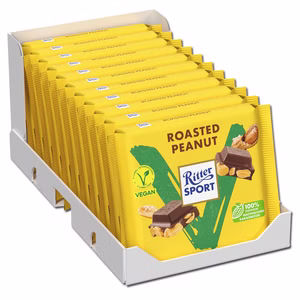 Ritter Sport Vegan Roasted Peanut, Schokolade, 11 Tafeln je 100g Bild 1