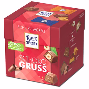 Ritter Sport Schokowürfel Schokogruss, 176g Schachtel Bild 1