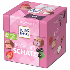 Ritter Sport Schokowürfel Joghurt Schatz 176g Schachtel Bild 1