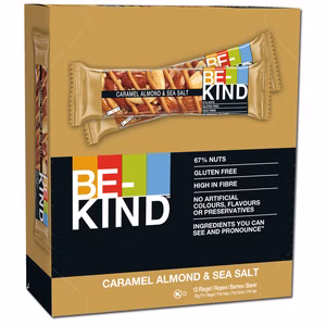 Be-Kind Caramel Almond & Sea Salt 12 Riegel je 40g Be-Kind Caramel Almond & Sea Salt 12 Riegel je 40g Bild 1