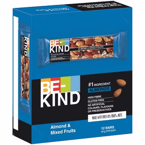 Be-Kind Almond & Mixed Fruits, 12 Riegel je 40g Be-Kind Almond & Mixed Fruits, 12 Riegel je 40g Bild 1