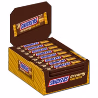 Snickers Creamy Peanut Butter Trio, Schokolade, 32 Riegel je 54,75g Snickers Creamy Peanut Butter Trio, Schokolade, 32 Riegel je 54,75g Bild 1