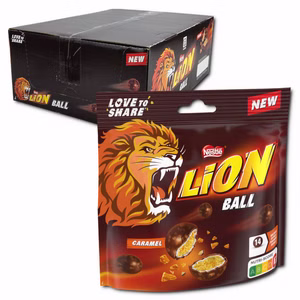 Nestle Lion Ball Caramel, Schokolade, 15 Beutel je 130g Bild 1