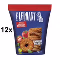 Elephant Baked Squeezed Pretzels Tomatoes & Herbs, Laugengebäck, 12 Beutel je 70g Bild 1