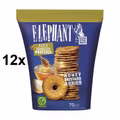Elephant Baked Squeezed Pretzels Honey Mustard & Onion, Laugengebäck, 12 Beutel je 70g Bild 1
