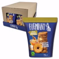 Elephant Baked Squeezed Pretzels Honey Mustard & Onion, Laugengebäck, 12 Beutel je 70g Bild 1