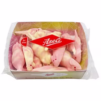 Aseli Riesen KiBa Mäuse, Schaumzucker, 155g Packung Aseli Riesen KiBa Mäuse, Schaumzucker, 155g Packung Bild 1