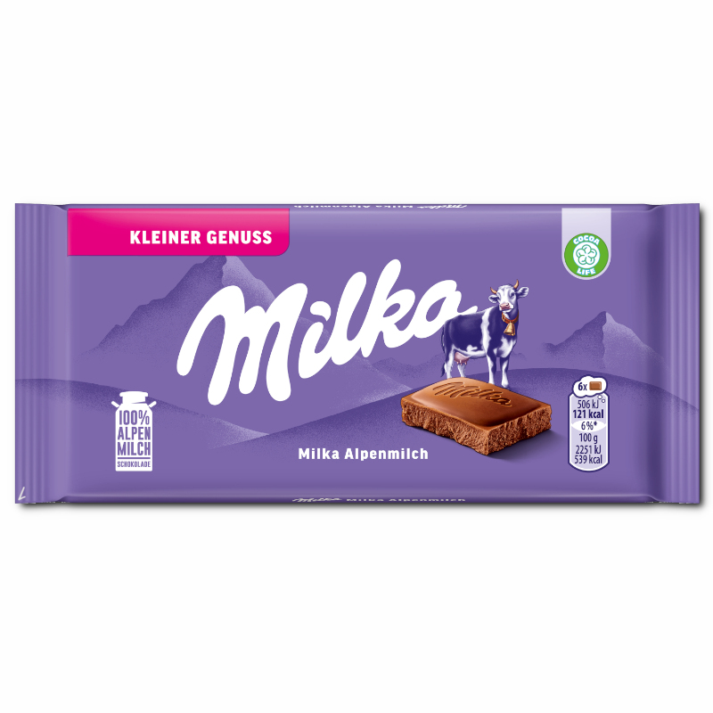 Milka Alpenmilch Schokolade Die Kleine 19 Tafeln je 45g Milka Alpenmilch Schokolade Die Kleine 19 Tafeln je 45g Bild 2