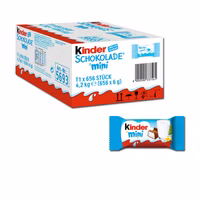 Ferrero Kinder Schokolade Mini 1er ca. 656 Stück Ferrero Kinder Schokolade Mini 1er ca. 656 Stück Bild 1
