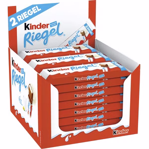 Ferrero Kinder Riegel 2er, Schokolade, 24 Riegel je 42g Ferrero Kinder Riegel 2er, Schokolade, 24 Riegel je 42g Bild 1