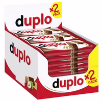 Ferrero Duplo 2er, Schokolade, 24 Riegel je 36,4g Ferrero Duplo 2er, Schokolade, 24 Riegel je 36,4g Bild 1