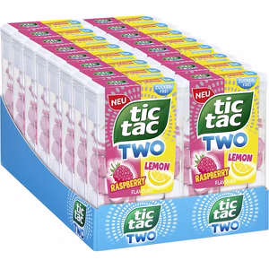 Ferrero Tic Tac Two Rasberry & Lemon 16 Packungen je 38,5g Ferrero Tic Tac Two Rasberry & Lemon 16 Packungen je 38,5g Bild 1